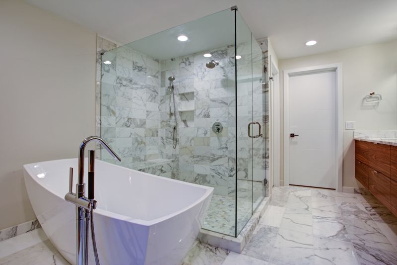 Open-Concept Shower